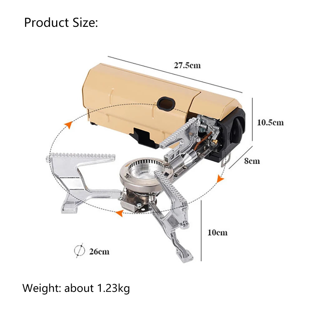 Compact stove for vanlife and trekking